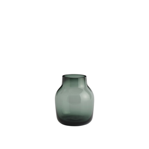 Vase "Silent", Grösse S, dark green