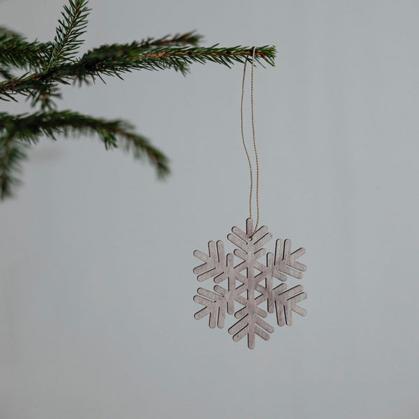 Anhänger "Schneeflocke", beige