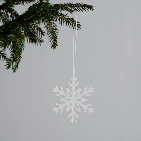 Anhänger "Schneekristall", weiß