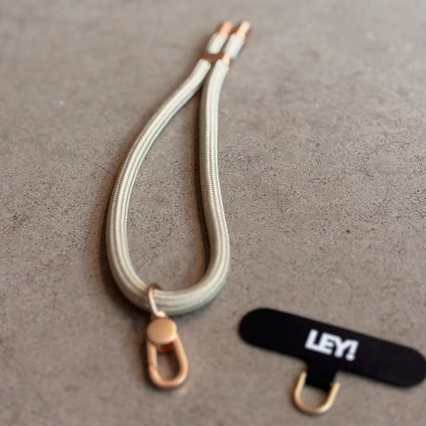 Schlüsselanhänger / Handyband, salbei