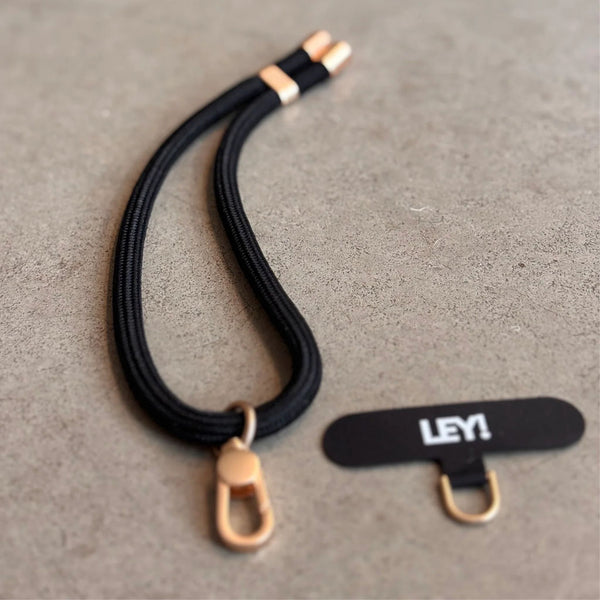 Schlüsselanhänger / Handyband, schwarz