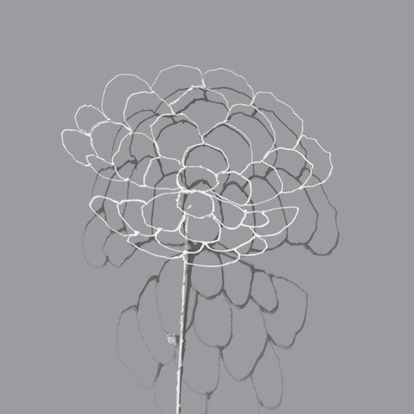 handgemachte Kunstblume "White Flower"