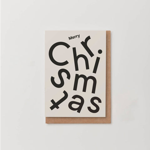 Karte "Merry Christmas", mit Umschlag