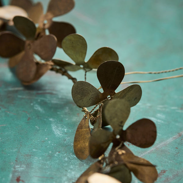 kleiner Kranz "Clover", Messing