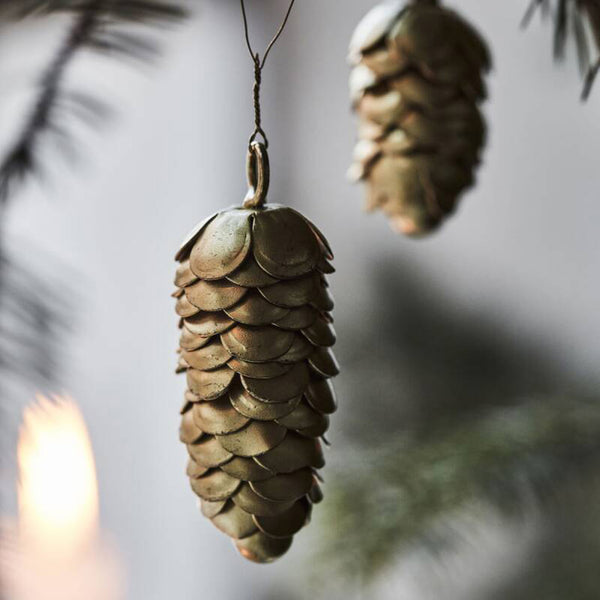 Anhänger "Cones", 2-er Set, gold