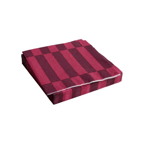 Dinner-Serviette "Pattern", bordeaux, Grösse L