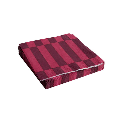 Dinner-Serviette "Pattern", bordeaux, Grösse L