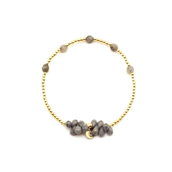 Armband "A25 Fine Jewelry Drops", grau