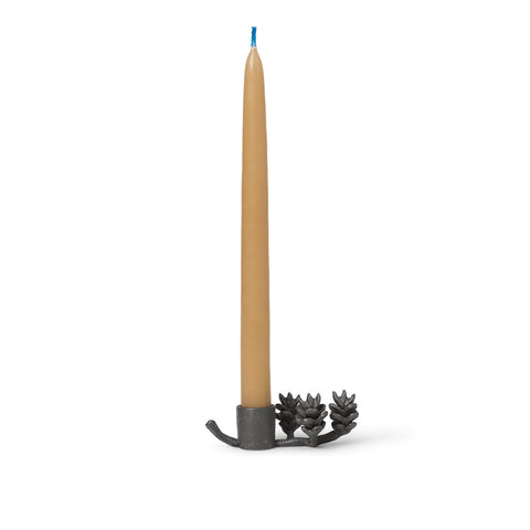 kleiner Kerzenhalter "Forest", 4er-Set, Messing schwarz