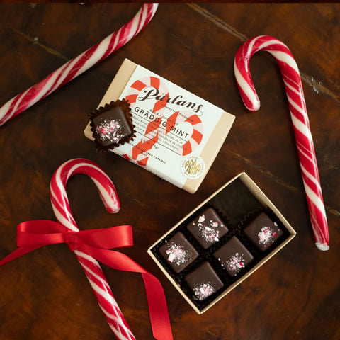 Karamellen mit Schokoladenüberzug "Gräddig Mint", 6 Stk./75g