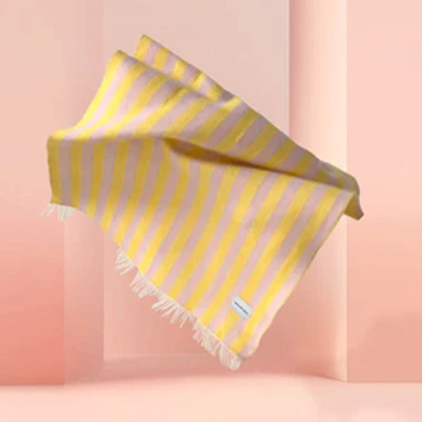 Decke "Candy Wrap", pink/gelb