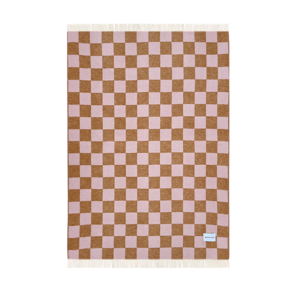 Decke "Checkerboard", terra/pink