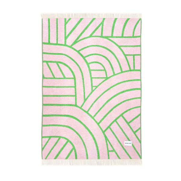 Decke "Lines Blanket", pink/apple