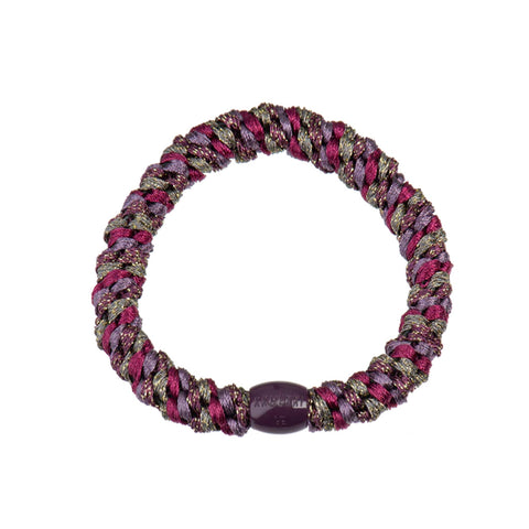 Haar- und Armband "Kknekki", mix mulberry grape glitter