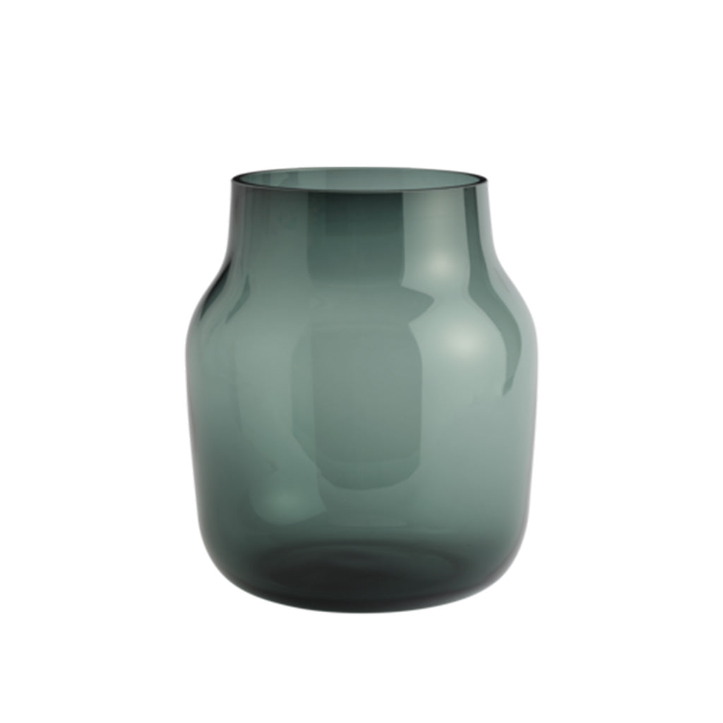 Vase "Silent", Grösse L, dark green