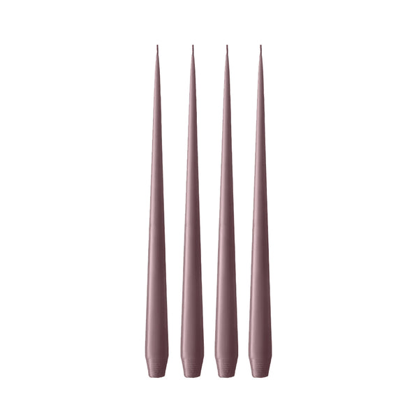 4er-Set Peitschenkerzen, winter rose