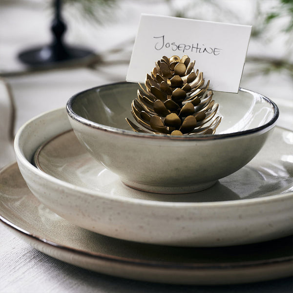 Tannenzapfen "Pinus", antikes Messing