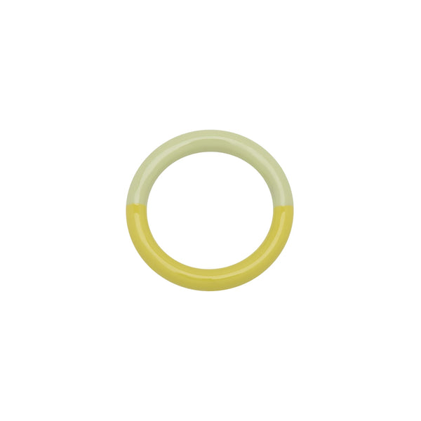 Ring "Double Color Ring", Lime / Silk Light Green