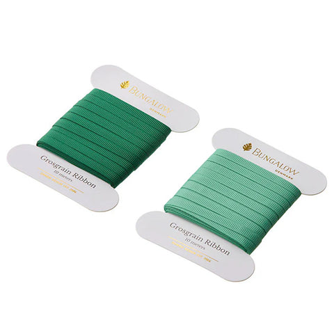 2er-Set Geschenkband "Rips", grün