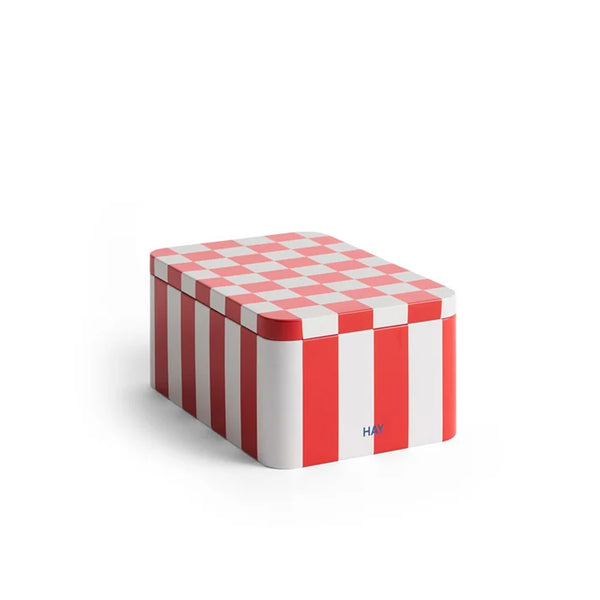 Container "Tin", rot/off white