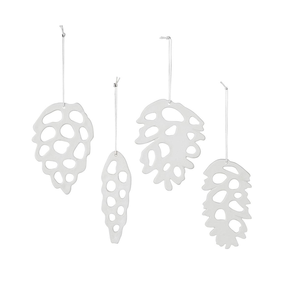 Anhänger Tannenzapfen „Alba“, 4er-Set
