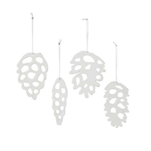 Anhänger Tannenzapfen „Alba“, 4er-Set