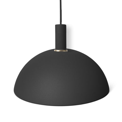 Pendelleuchte: Leuchtschirm "Dome Shade" mit Sockel "Pendant Low", Collect Lightning Serie, schwarz