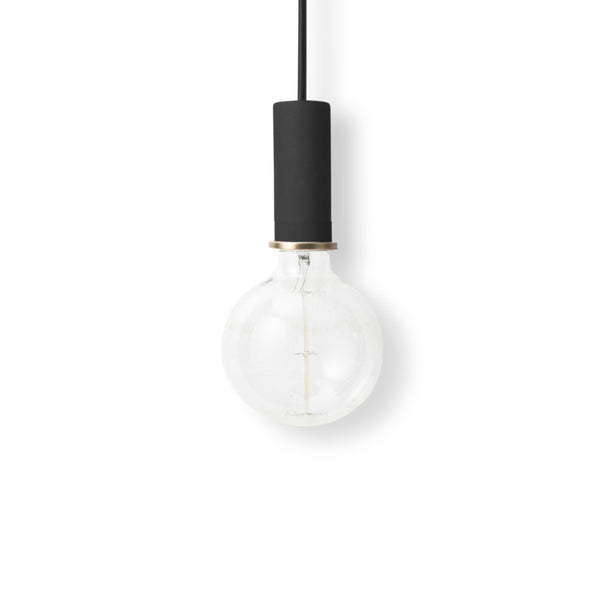 Pendelleuchte: Leuchtschirm "Dome Shade" mit Sockel "Pendant Low", Collect Lightning Serie, schwarz