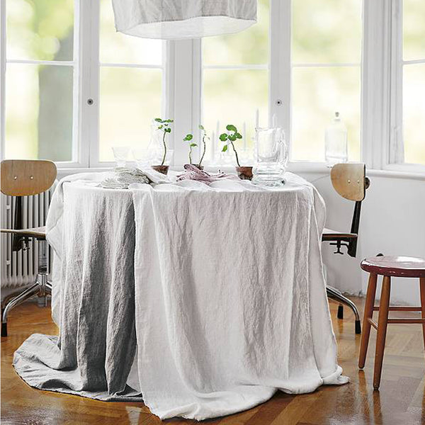 Tischdecke “Lovely Linen”, light grey, verschiedene Grössen