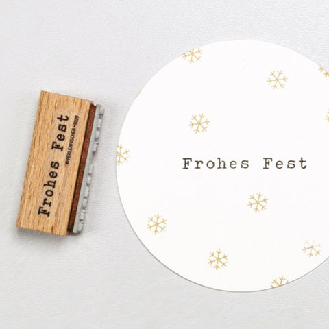 Stempel "Frohes Fest"