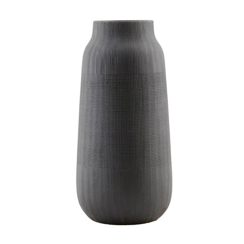 Vase “Groove”, schwarz, groß