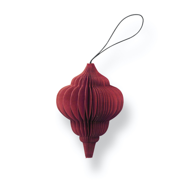 faltbares Papier-Ornament "Juwel", rot